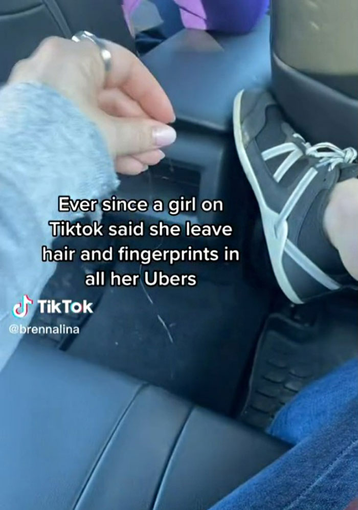 Women have decided to start leaving hair and fingerprints in Uber for safety
