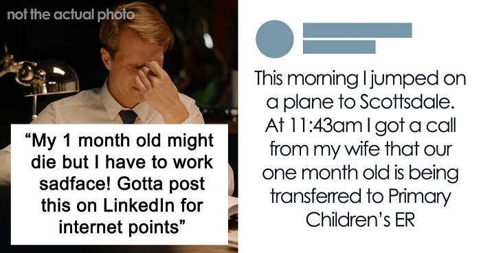 Dad Posts How He Had To Choose Work Over His Sick Baby In Hopes For Compassion And Support, Gets A Reality Check Instead