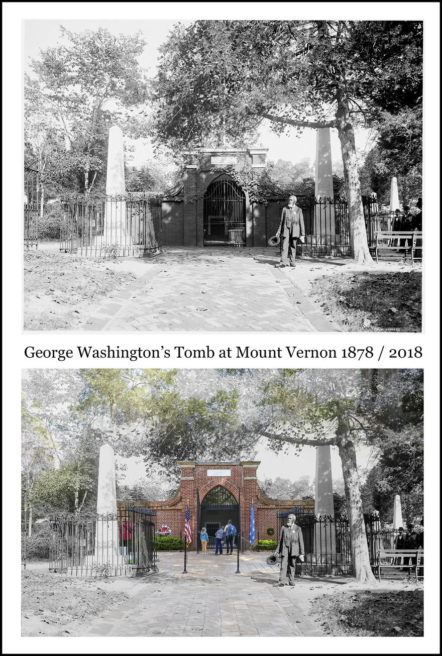 George Washington's Tomb At Mount Vernon 1878 / 2018
