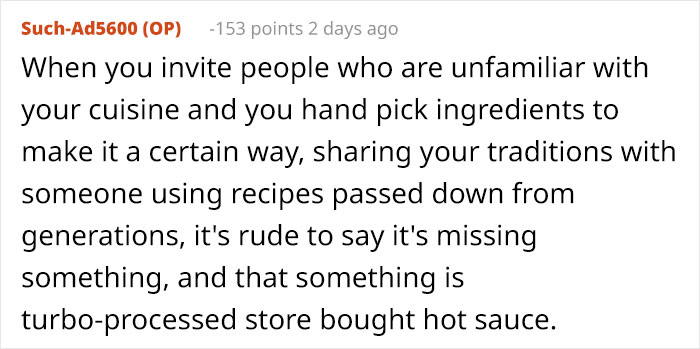 Guy Doesn't Allow Sister's BF To Ruin His Italian Dish With Asian Hot Sauce, Drama Ensues Guy Doesn't Allow Sister's BF To Ruin His Italian Dish With Asian Hot Sauce, Drama Ensues