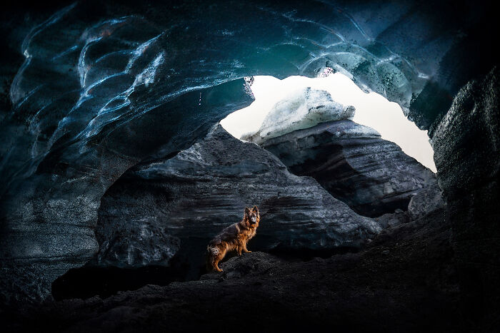 Ice Cave Near Katla