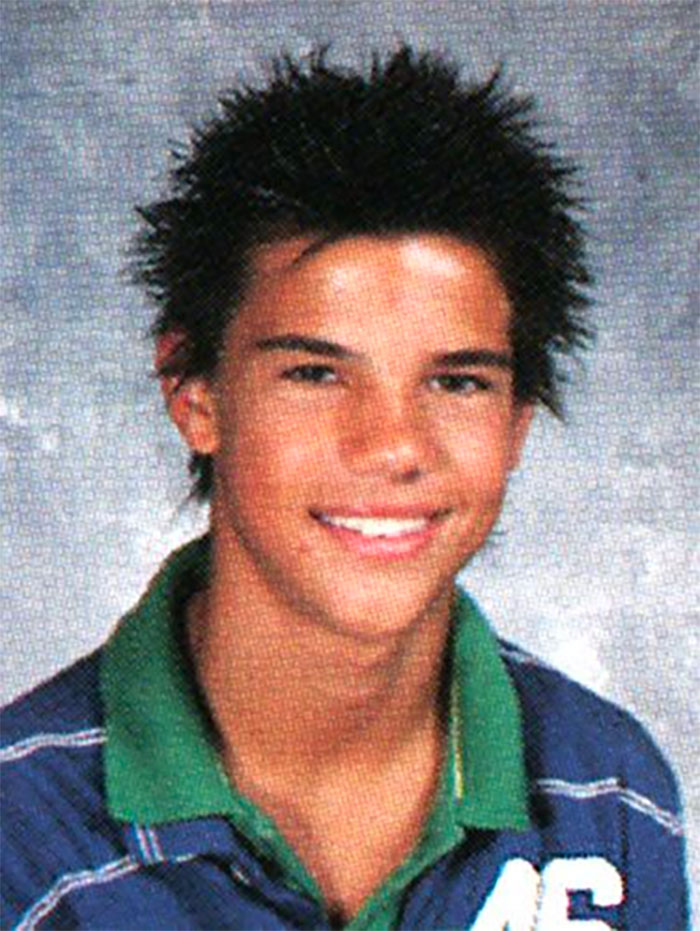 Picture of Taylor Lautner in yearbook