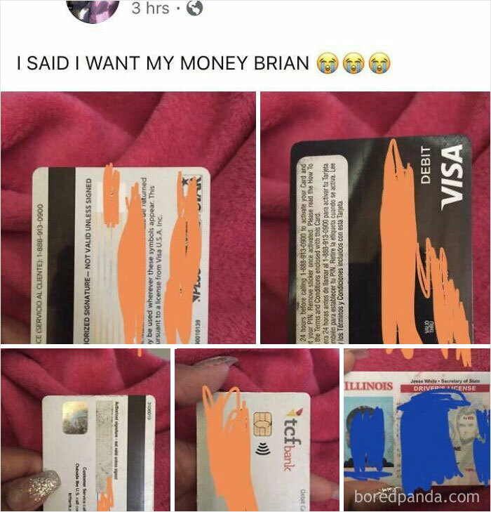 My Facebook Friend Posted Her Boyfriends Debit Card Info Because He Wouldn’t Give Her $40 To Get Her Nails Done