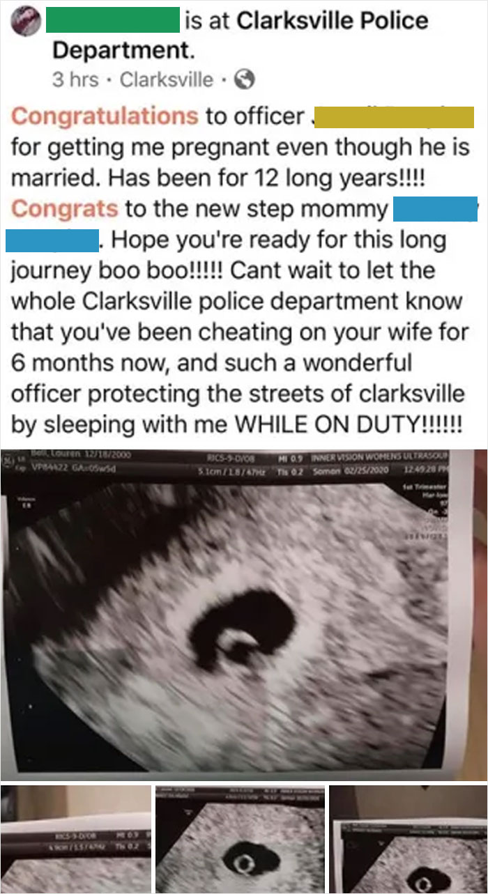 Police Officer Cheats On His Wife While On Duty And Gets The Other Girl Pregnant