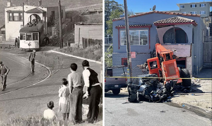 Casa de la mala suerte en San Francisco, 1936 y 2022