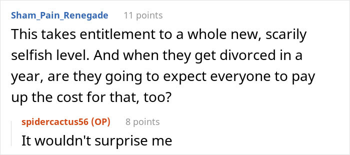 Brother Expects Guests To Pay For His Wedding, Is Shocked And Mad When They Start Dropping Out