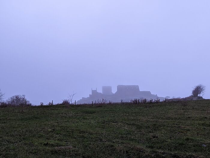 A Very Old Castle In The Fog