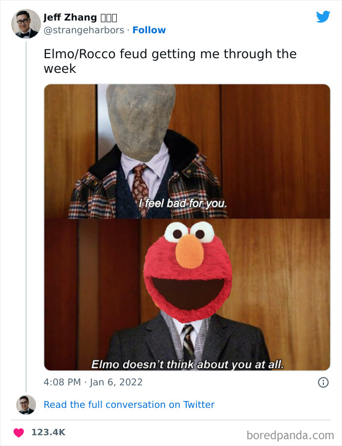 The "Elmo vs. Rocco" Meme War