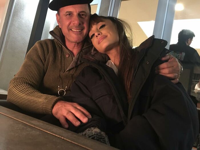 Ariana Grande With Her Father Edward Butera