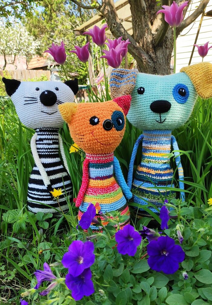 "Scrap Yarn Toys": I Reuse The Leftovers Of Yarn And Turn Them Into Colorful Toys