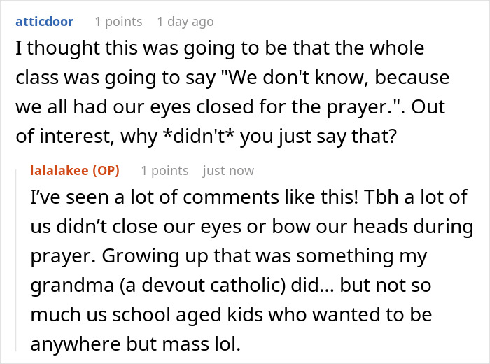 "She Didn't Have A Prayer Of Keeping That Job": People Are Loving These Students' Glorious Malicious Compliance That Got Teacher Fired "She Didn't Have A Prayer Of Keeping That Job": People Are Loving These Students' Glorious Malicious Compliance That Got Teacher Fired