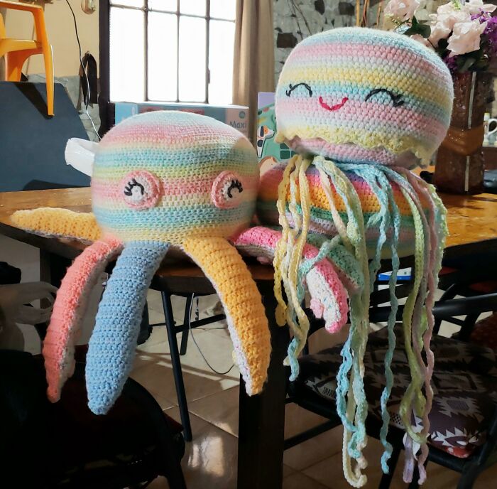 Jellyfish And Octopus For My Nieces