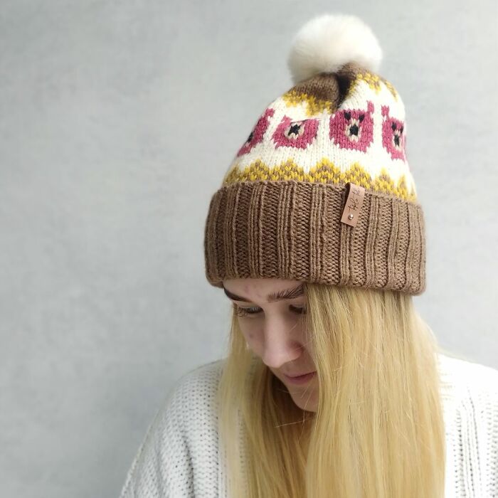 Jacquard Warm Knitted Handmade Hats (15 Pics)