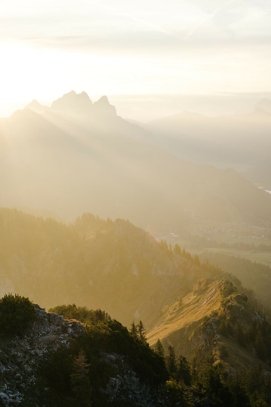 Sunrise Hike Above The Haldensee, Austria