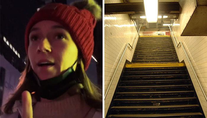 La cantidad de escaleras en el metro de Nueva York