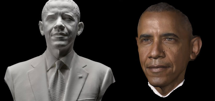 The First 3D American President Portrait Photograph (2014)