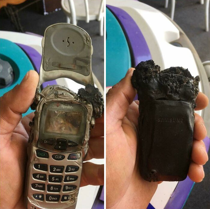 When I Was 3 Years Old I Decided To Put My Dads Brand New Cellphone In The Microwave. He Didn’t Understand What I Meant By “Phone Hot, Daddy! Phone Hot!! ” Until He Walked Into The Kitchen And Saw It Full Of Smoke. 17 Years Later, He Still Has It And Refuses To Let Me Live It Down