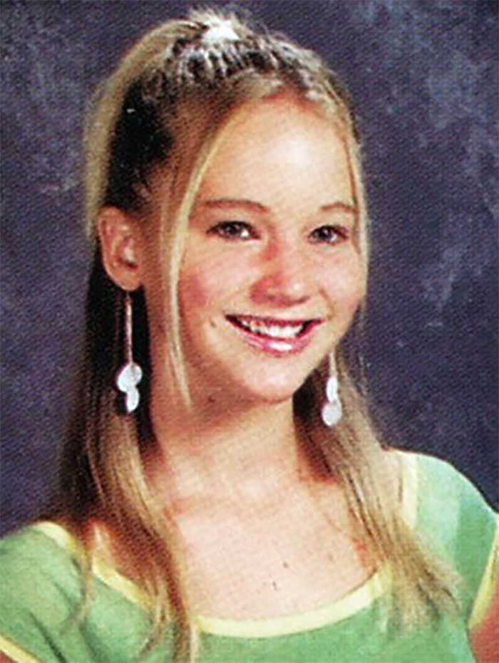Picture of Jennifer Lawrence in yearbook