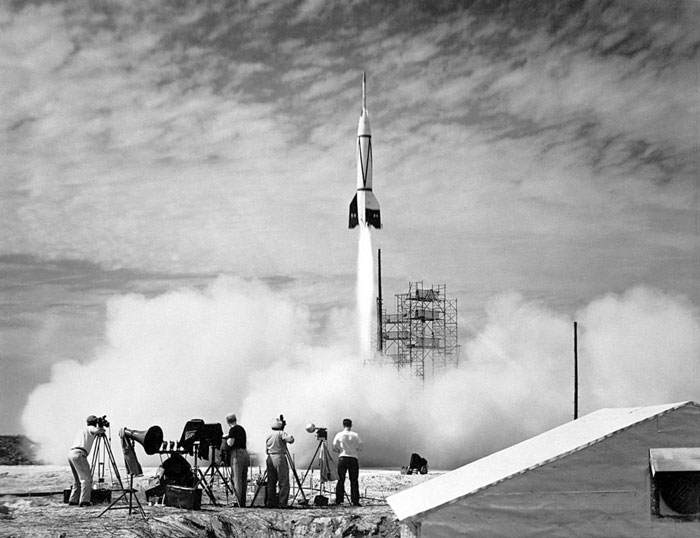 The First Cape Canaveral Launch Photograph (1950)