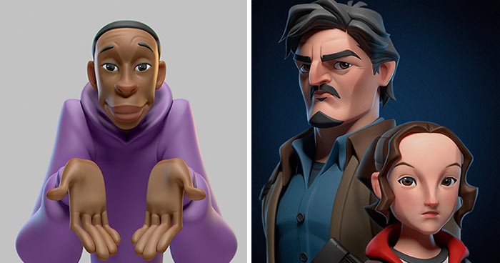 35 Pop-Culture Characters And Celebrities Recreated Into 3D Caricatures By This Brazilian Artist