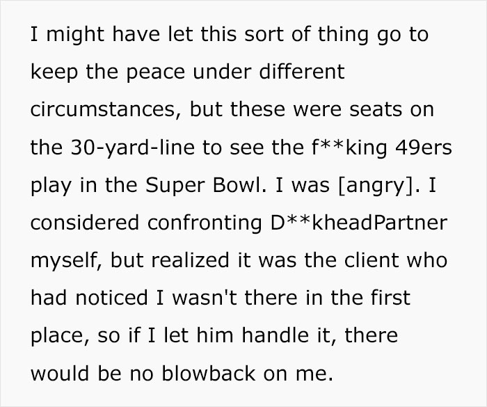 Client Gifts Super Bowl Tickets To This Employee, Boss Gives Them To Someone Else, Gets Taught A Hard Lesson With The Client's Revenge Plan
