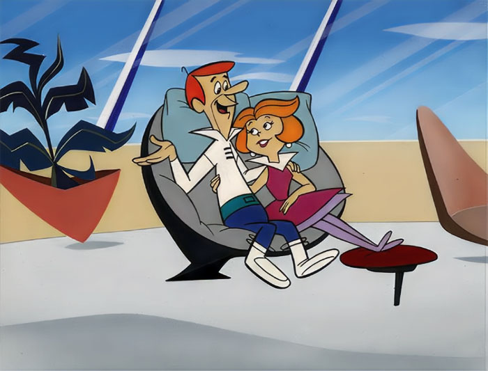 George and Jane Jetson hugging from The Jetsons