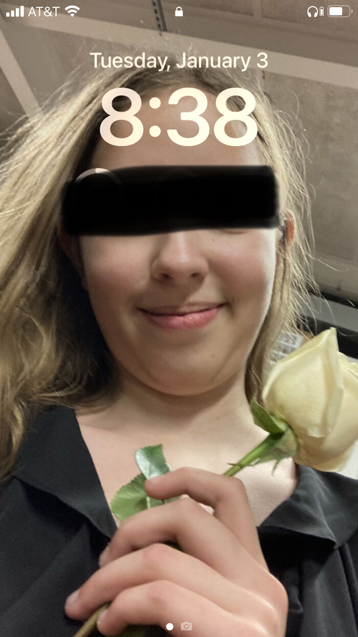 It’s A Silly Pic Of Me Holding A Rose