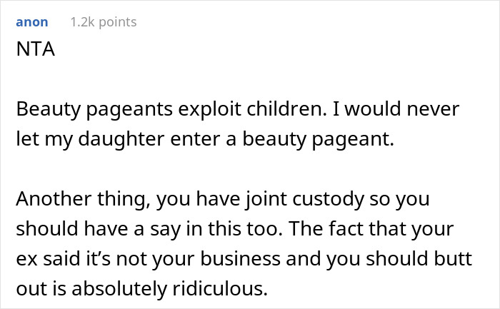 Dad Doesn’t Want His 6-Year-Old Daughter To Go To Beauty Pageants, His Ex-Fiancée Disagrees