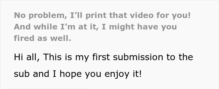 "A Monkey Could Do Your Job": Karen Manager Orders Employee To Print A Video File, Gets Fired "A Monkey Could Do Your Job": Karen Manager Orders Employee To Print A Video File, Gets Fired