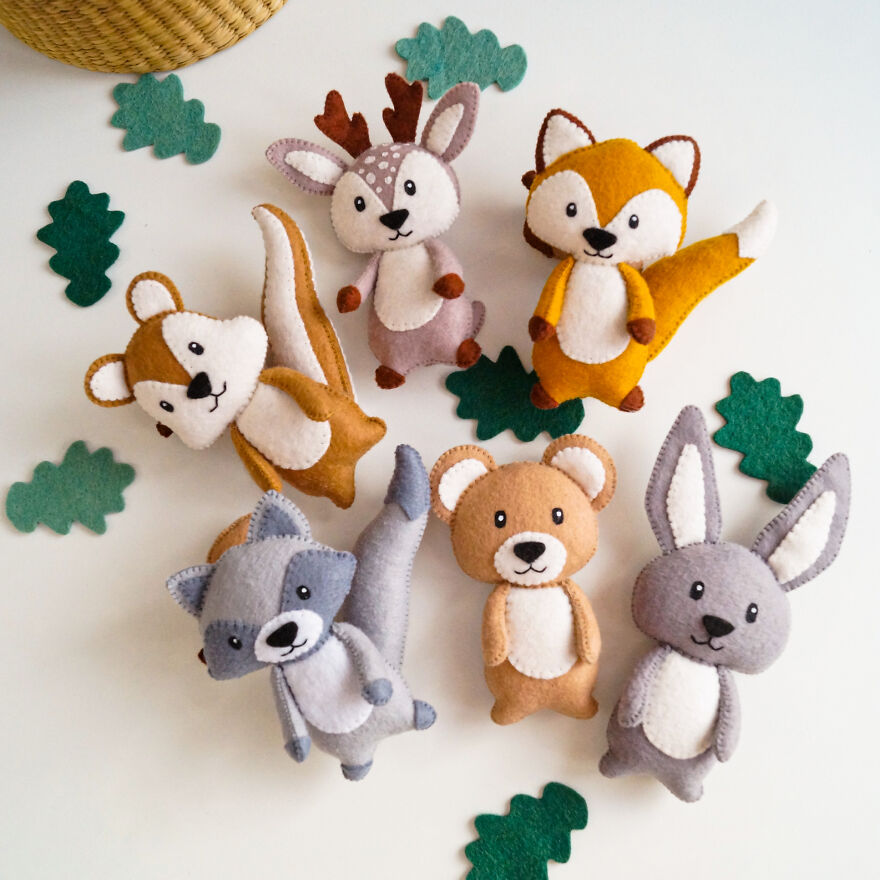 My Collection Of Felt Woodland Animals My Collection Of Felt Woodland Animals