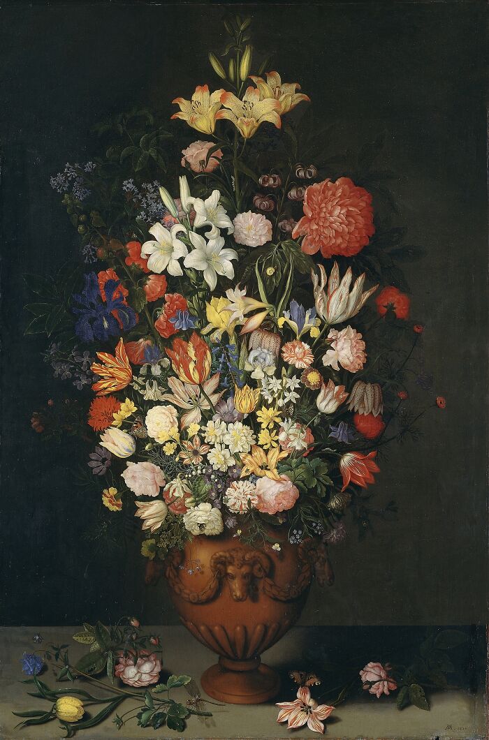 Vase Of Flowers By Ambrosius Bosschaert The Elder