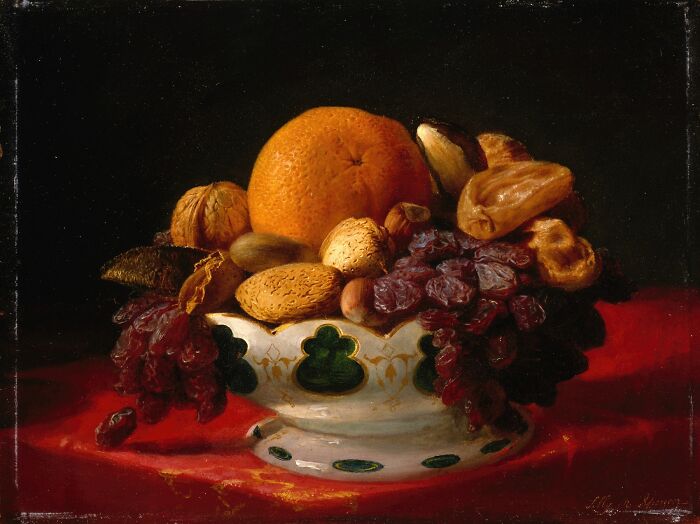 Oranges, Nuts, And Figs By Lilly Martin Spencer