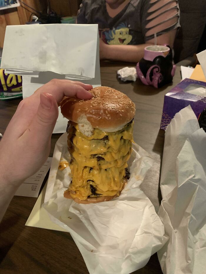 Esta hamburguesa con queso