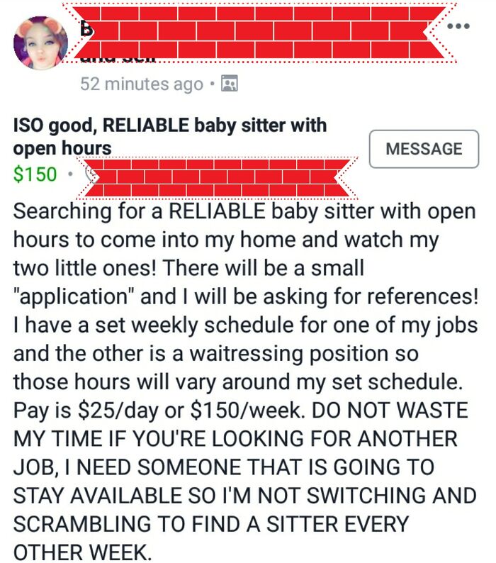 Nanny For Infant And Toddler For The Queenly Sum Of $150 Per Week