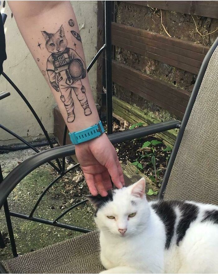 I Had My Cat Tattooed As An Astrocat!