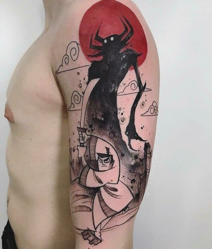Samurai Jack By Feliphe Veiga At True Rise Tattoo In São Paulo, Brazil