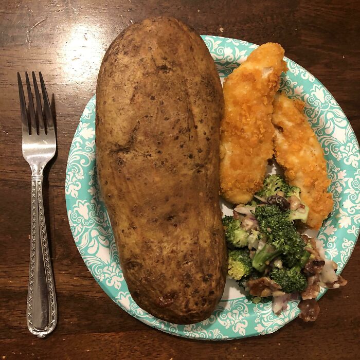 Esta patata asada. Patata de Aldi, EE.UU.