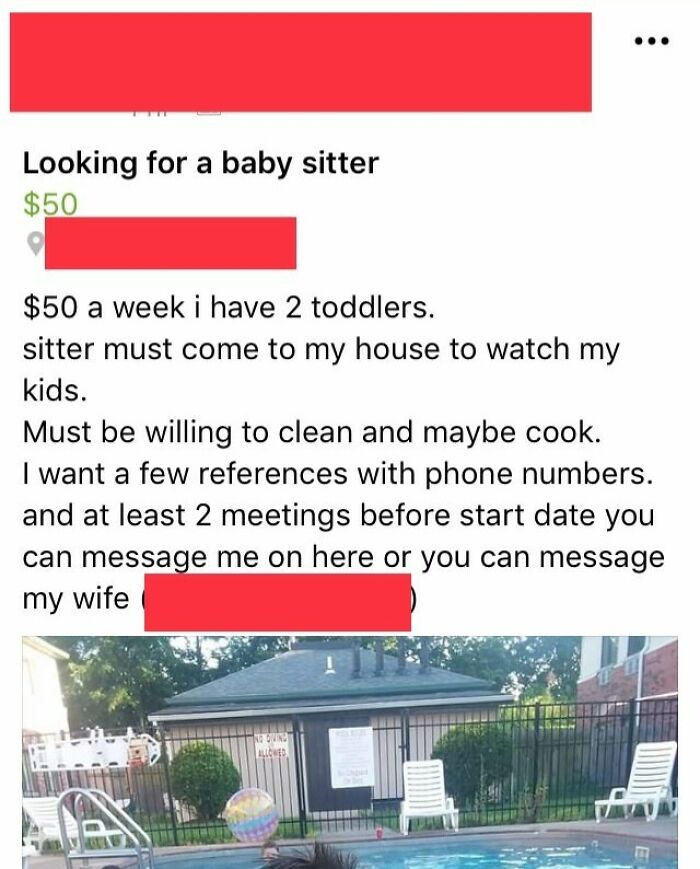 $50 For A Babysitter, House Cleaner, And Personal Chef? What A Deal