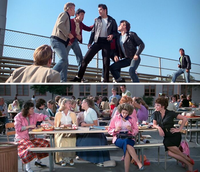 Film shots from the movie Grease