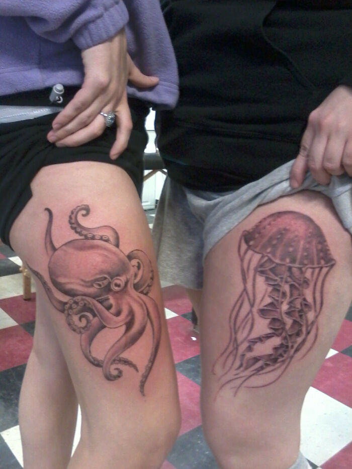 My Sister And I Got Matching Tattoos From Adam At Anatomy Tattoo In Portland
