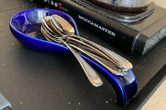 The Way My Husband Stacks Up His Used Coffee Spoons In Our Spoon Rest, And Won’t Put Them In The Dishwasher