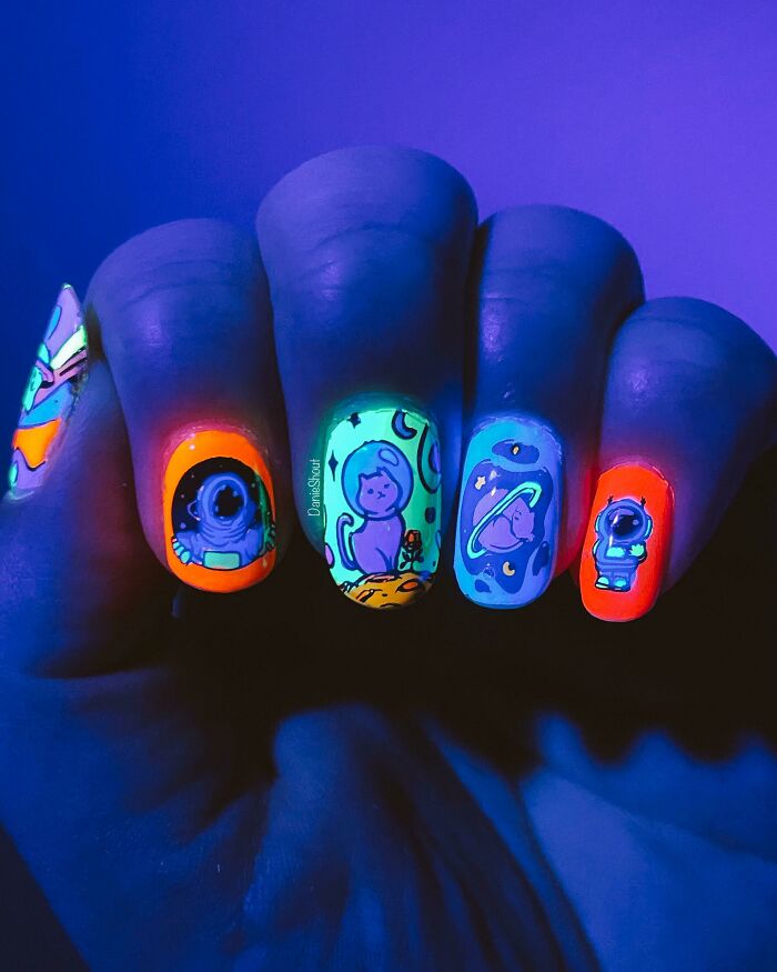Neon Space Cats