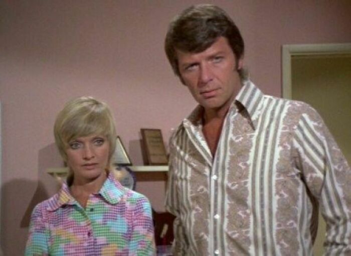 Carol wearing colourful shirt 