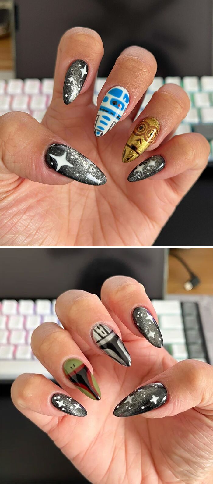 These Aren't The Droids You're Looking For. DIY Nails For My Trip To Disney Next Week