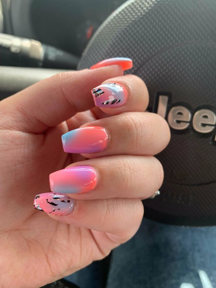 Let My Nail Techs 7 Year Old Daughter Design My Nails! She Picked Everything!