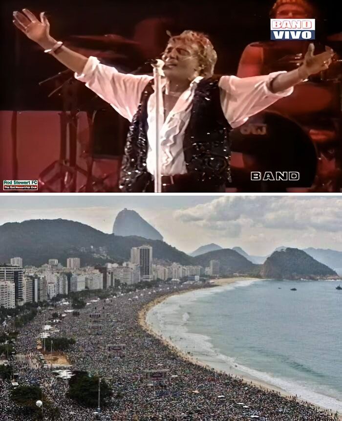 Rod Stewart At Copacabana Beach (1994) – 4.2 Million Attendees