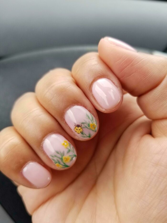 Spring Nail Art, I Miss The Outside World
