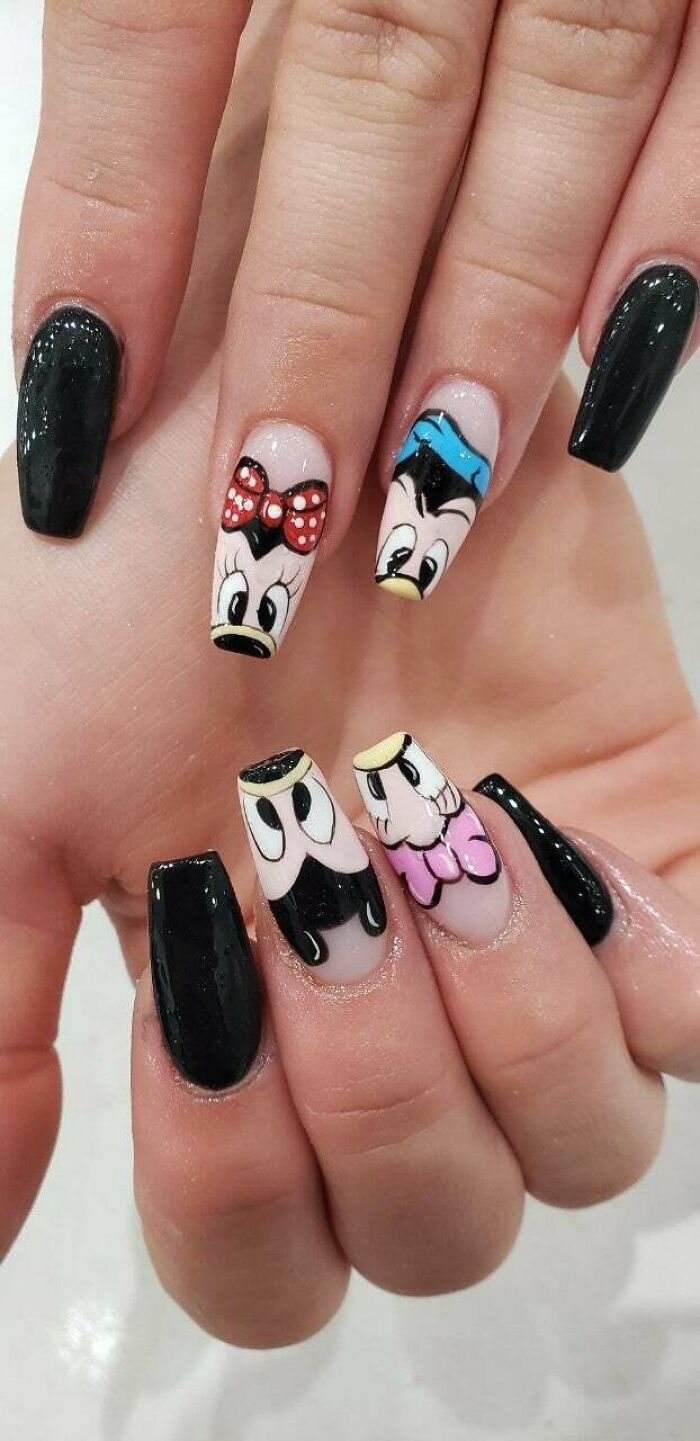 Disney Nails | Easy Mickey Mouse Nail Art | #DisneyNails #DisneyFashion  #DisneyMakeup #NailArtDiy | Mickey nails, Mickey mouse nails, Mickey mouse  nail art