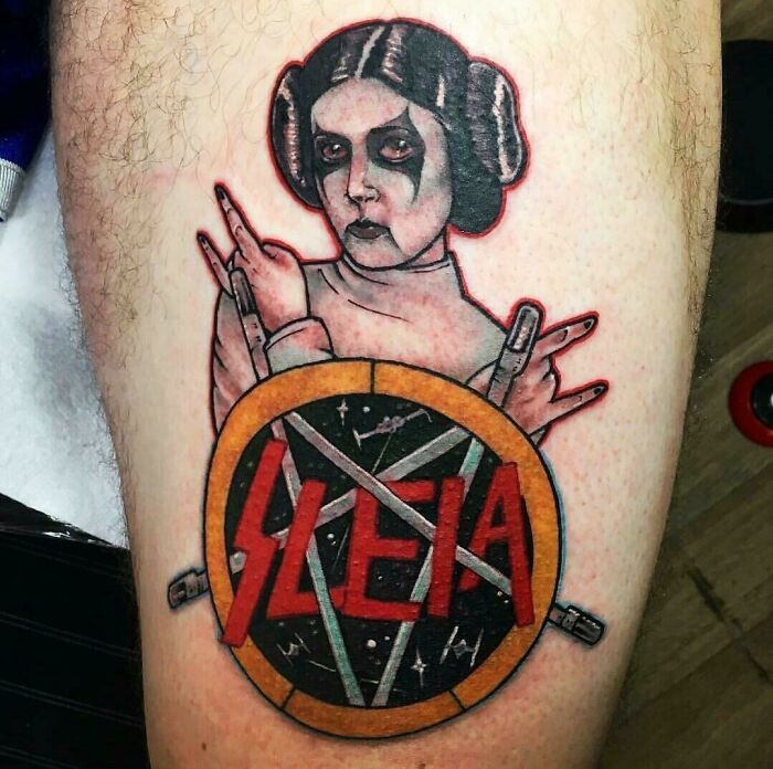 Este tatuaje hardcore de Star Wars