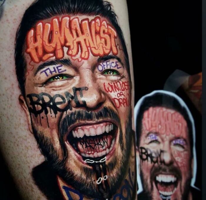 For Tattoo Tuesday… I Present This Horrific Realism Portrait